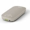 Roger Multimedia Hub top view; champagne coloured small rectangular device